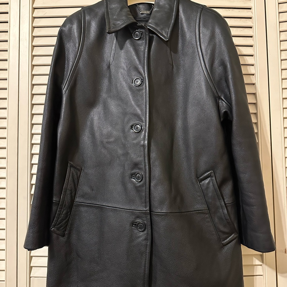 Danier Black Leather coat